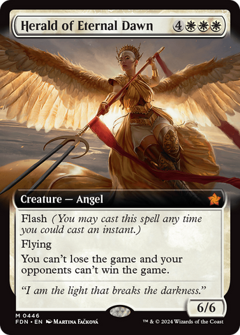 Herald of Eternal Dawn (FDN-446) - Foundations: (Extended Art) Foil