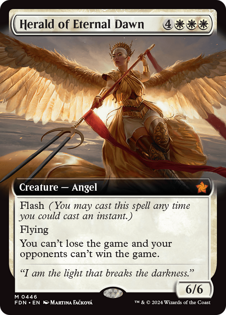 Herald of Eternal Dawn (Extended Art) (FDN-446)  - Foundations: (Extended Art)