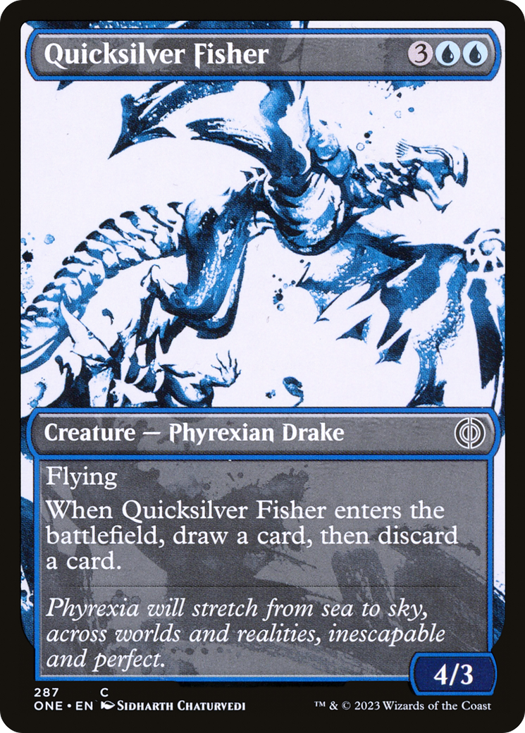 Quicksilver Fisher (Showcase) (ONE-287)  - Phyrexia: All Will Be One: (Showcase)