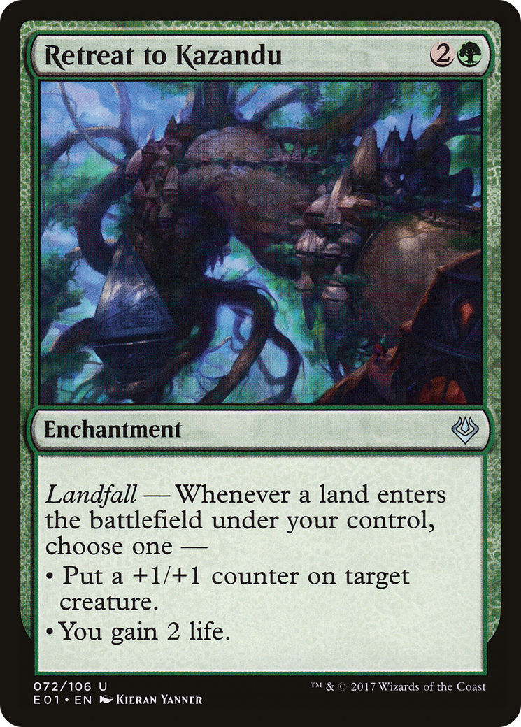 Retreat to Kazandu (AC2-072)  - Archenemy: Nicol Bolas
