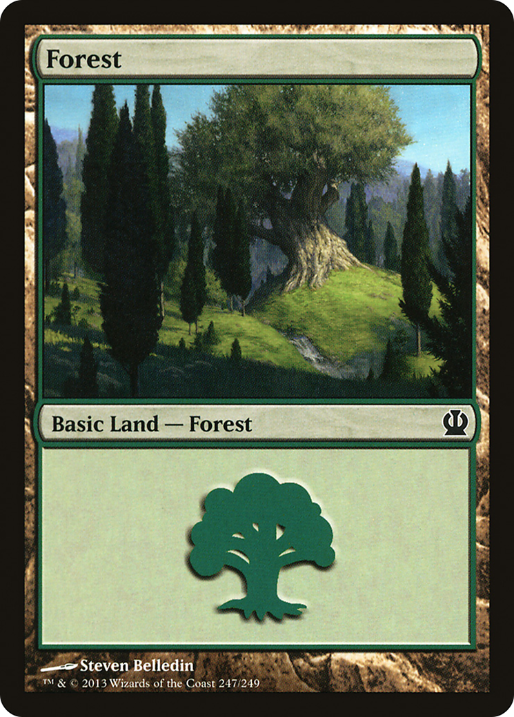 Forest (247) (THS-247)  Foil - Theros