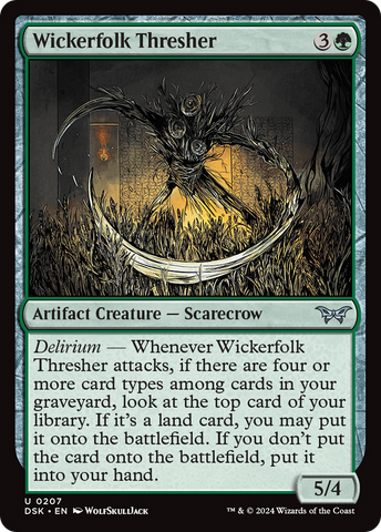 Wickerfolk Thresher (DSK-207)  Foil - Duskmourn: House of Horror