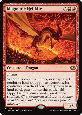 Magmatic Hellkite (TDM-111)  Foil - Tarkir: Dragonstorm