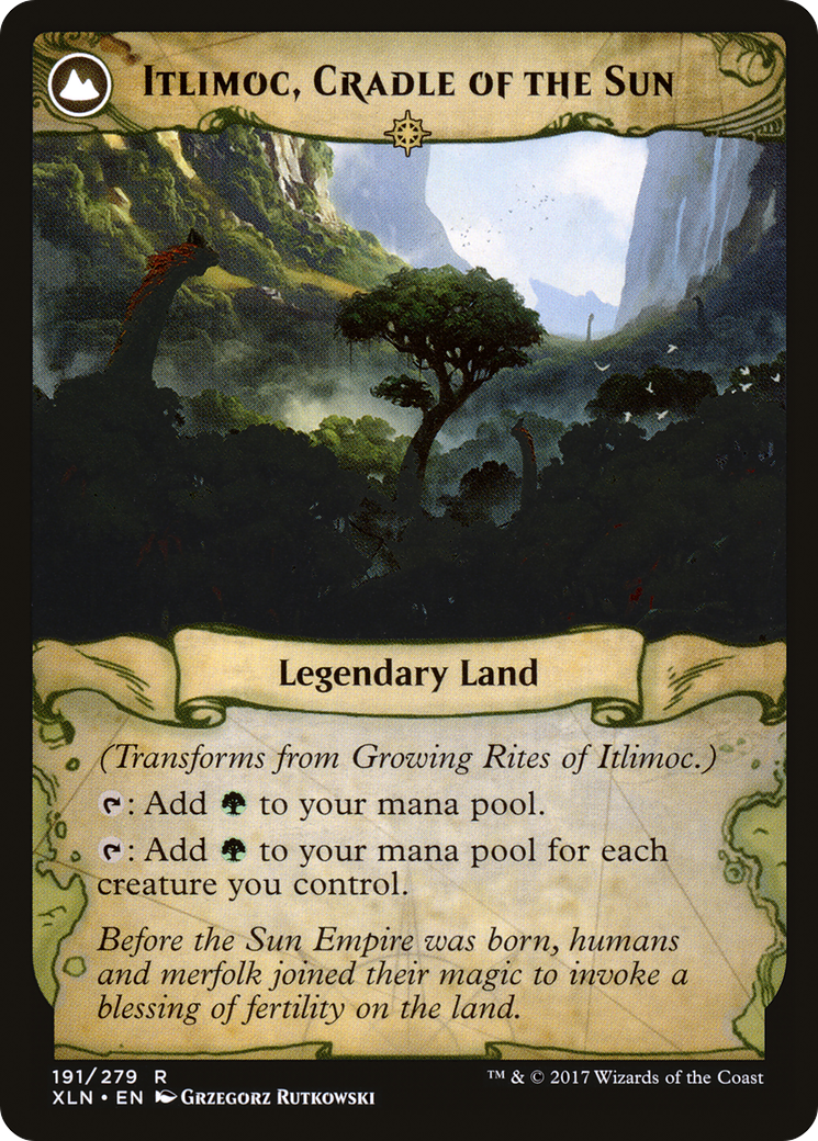 Growing Rites of Itlimoc (XLN-191)  Foil - Ixalan: (compasslanddfc)