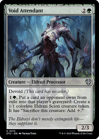 Void Attendant (OTC-212)  - Outlaws of Thunder Junction Commander: (devoid)