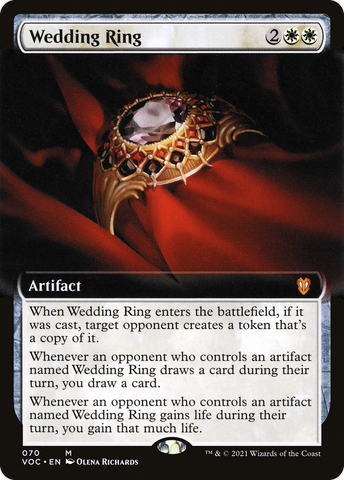 Wedding Ring (Extended Art) (VOC-070)  - Crimson Vow Commander: (Extended Art)