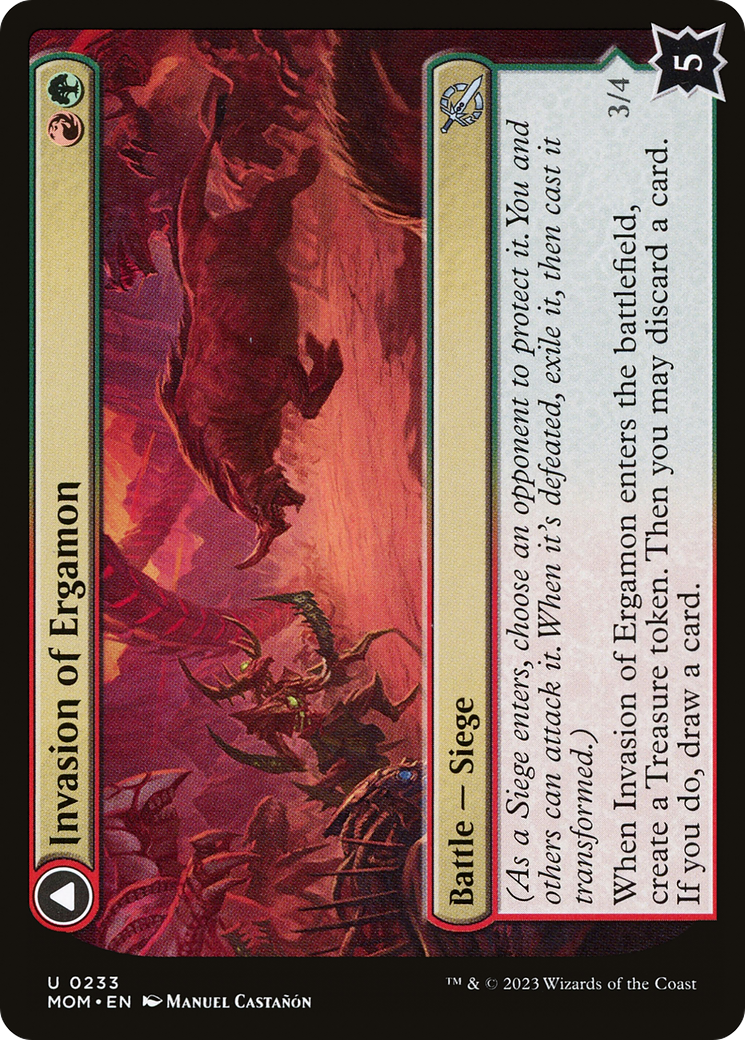 Invasion of Ergamon (MOM-233) - March of the Machine Foil