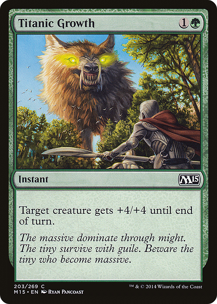 Titanic Growth (M15-203)  Foil - Magic 2015