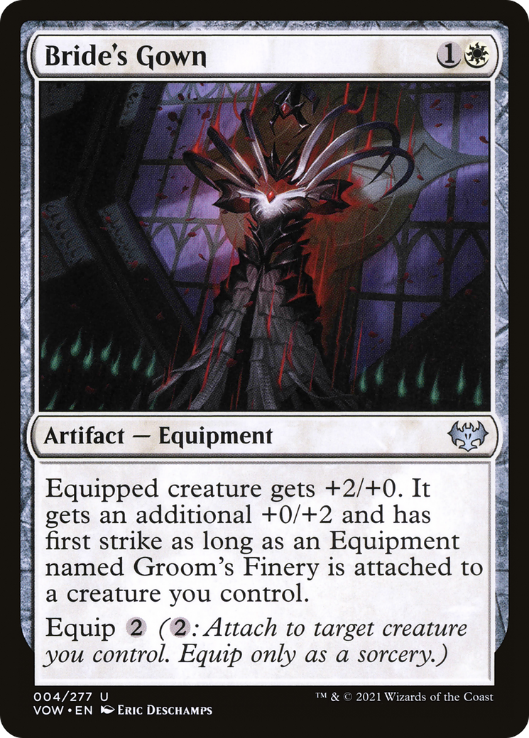 Bride's Gown (VOW-004)  Foil - Innistrad: Crimson Vow