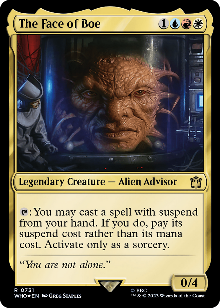 The Face of Boe (Surge Foil) (WHO-731)  Foil - Doctor Who