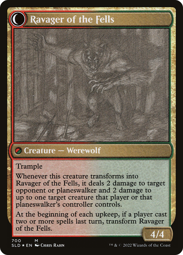 Huntmaster of the Fells (Sketch Showcase) (SLD-700)  Foil - Secret Lair Drop