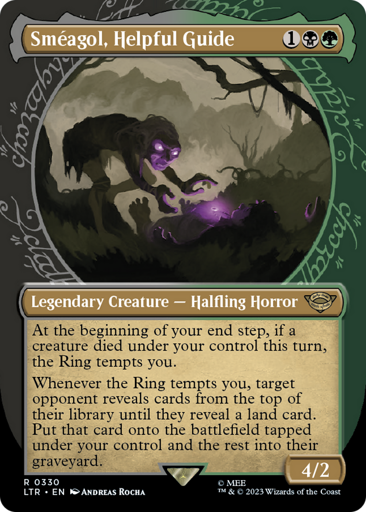Smeagol, Helpful Guide (Showcase) (LTR-330)  Foil - The Lord of the Rings: Tales of Middle-earth: (Showcase) (Borderless)
