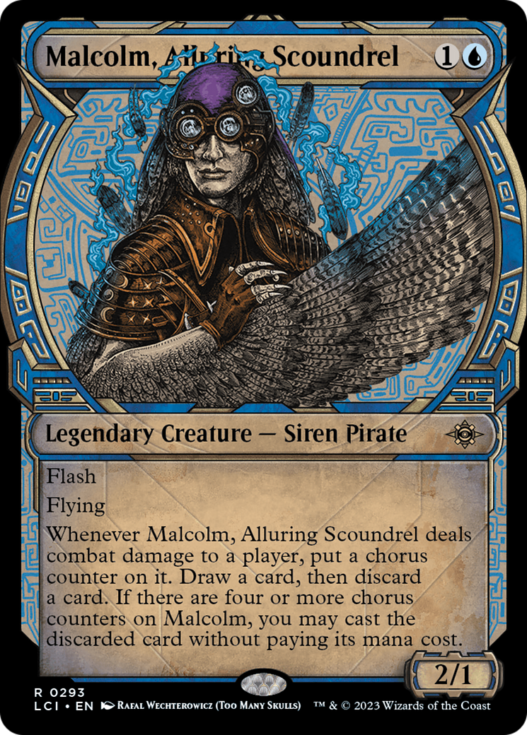 Malcolm, Alluring Scoundrel (Showcase) (LCI-293)  - The Lost Caverns of Ixalan: (Showcase)