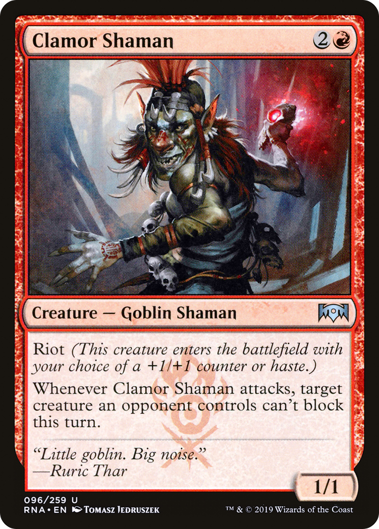 Clamor Shaman (RNA-096)  - Ravnica Allegiance