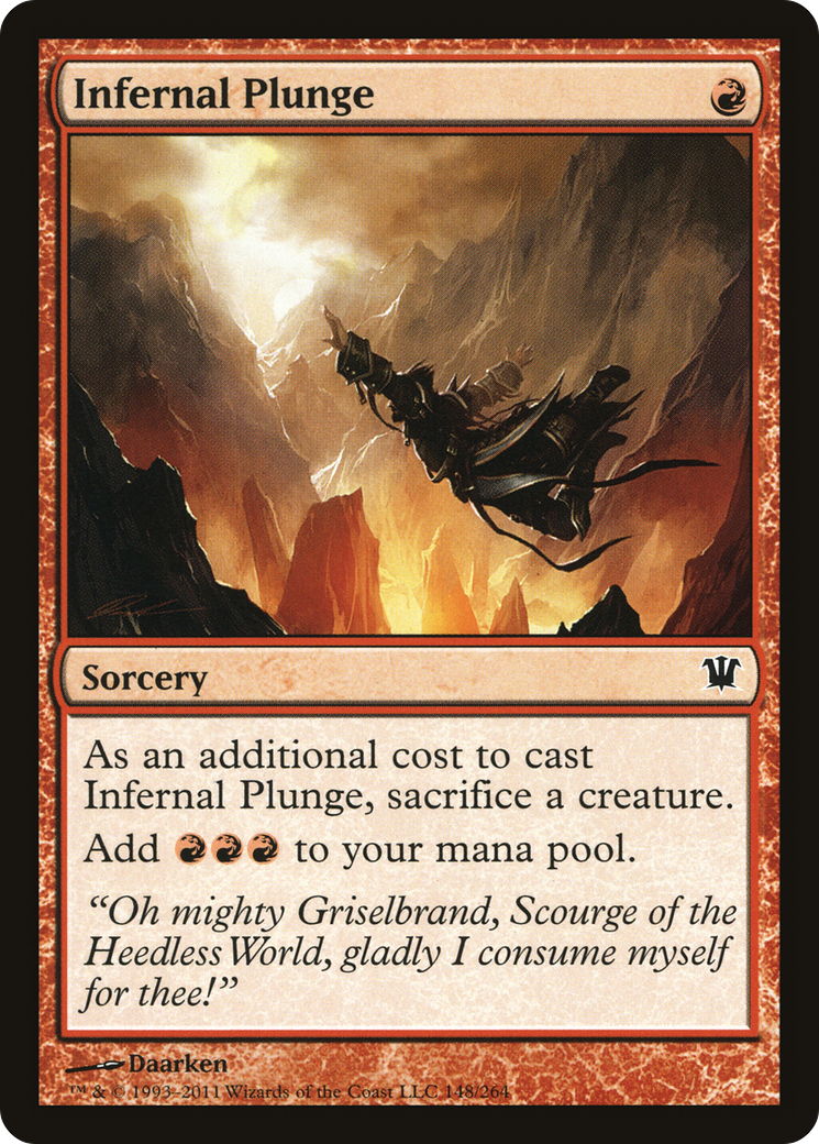 Infernal Plunge (ISD-148)  - Innistrad