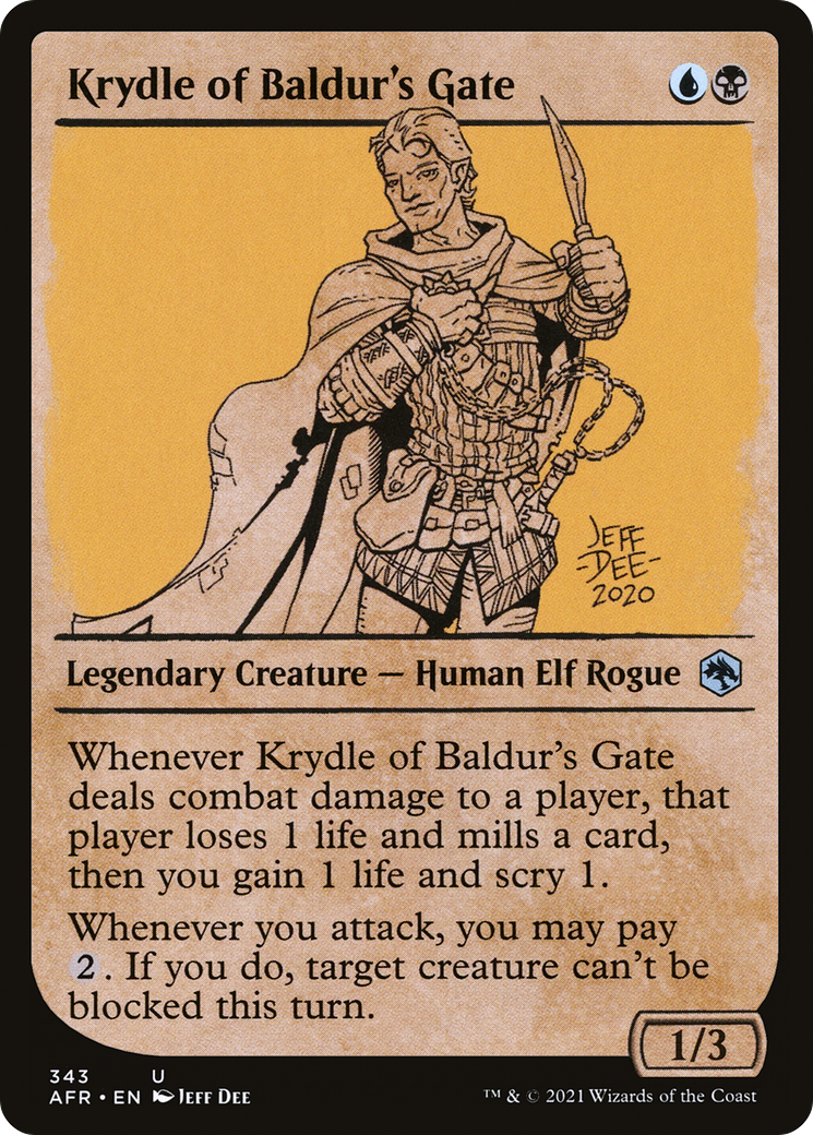 Krydle of Baldur's Gate (Showcase) (AFR-343)  Foil - Adventures in the Forgotten Realms: (Showcase)