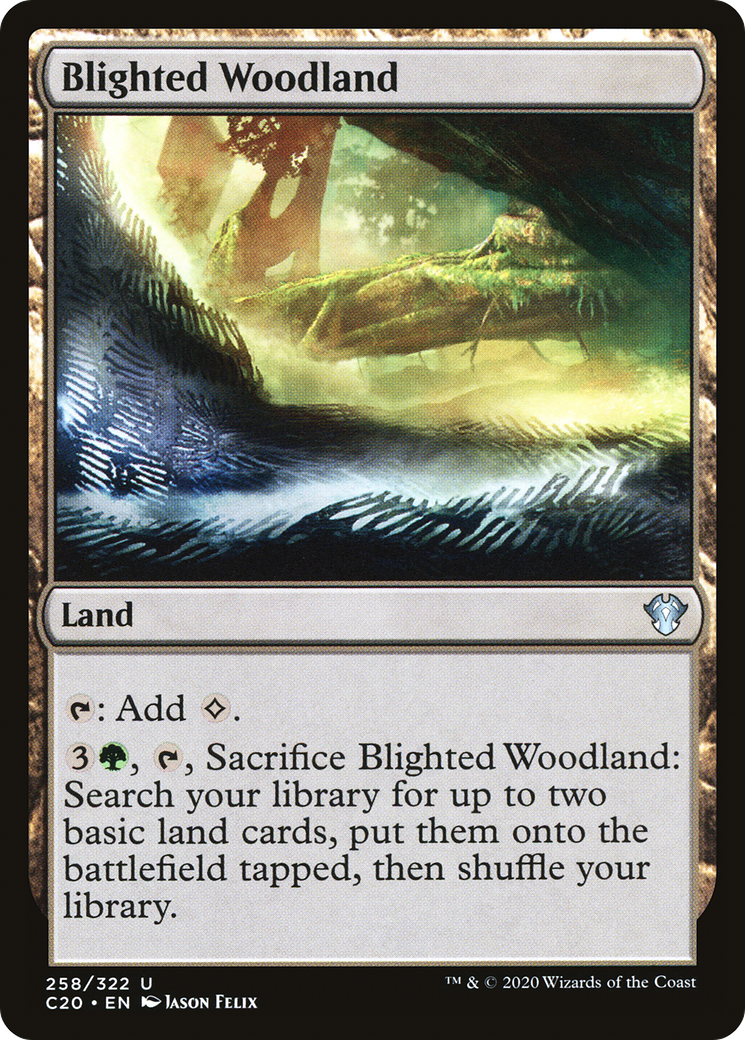 Blighted Woodland (C20-258)  - Commander 2020