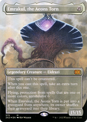 Emrakul, the Aeons Torn (Textured Foil) (2X2-575)  Foil - Double Masters 2022 (Borderless)