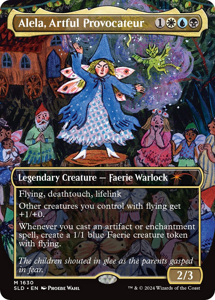 Alela, Artful Provocateur (1630) (SLD-1630)  - Secret Lair Drop (Borderless)