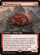 Smoldering Egg (Extended Art) (MID-358)  Foil - Innistrad: Midnight Hunt: (Extended Art, Double Faced Transform)
