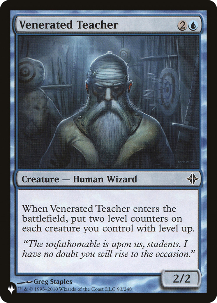 Venerated Teacher (LIST-ROE-93)  - The List