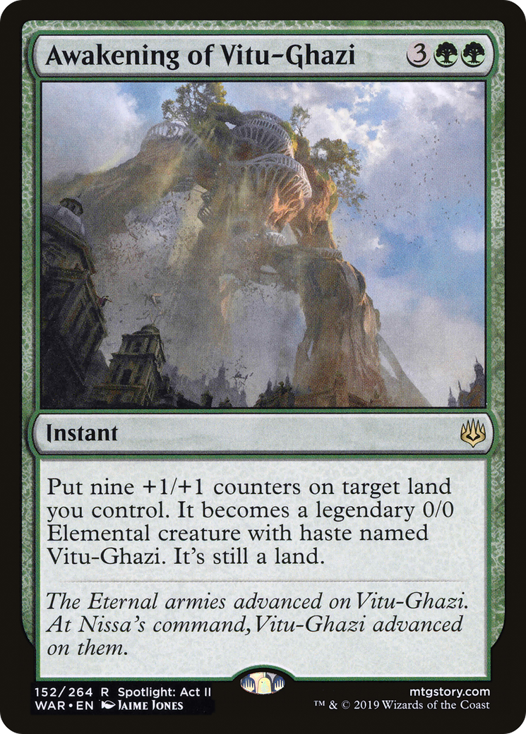 Awakening of Vitu-Ghazi (WAR-152)  Foil - War of the Spark
