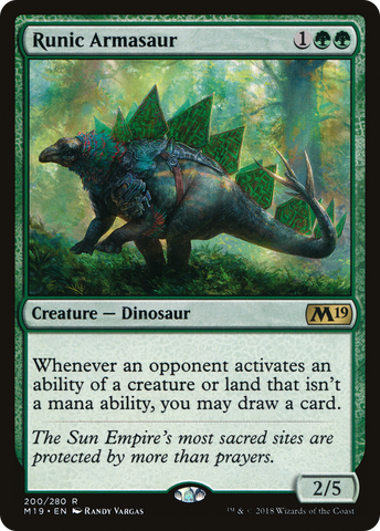 Runic Armasaur (M19-200)  Foil - Core Set 2019