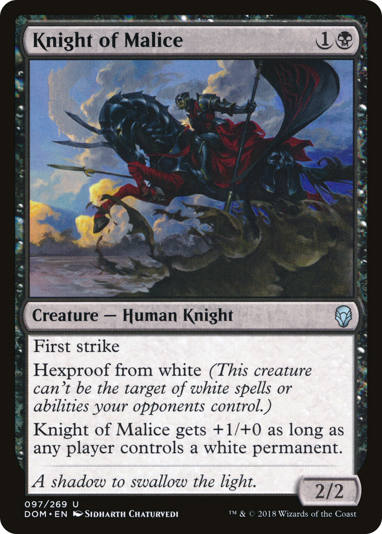 Knight of Malice (DOM-097)  - Dominaria