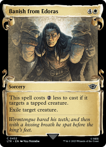 Banish from Edoras (Showcase Scrolls) (LTR-452)  Foil - The Lord of the Rings: Tales of Middle-earth: (Showcase)