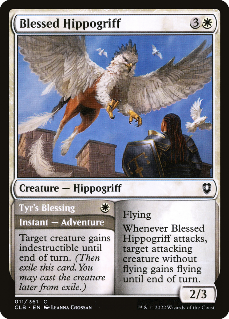 Blessed Hippogriff // Tyr's Blessing [Commander Legends: Battle for Baldur's Gate]