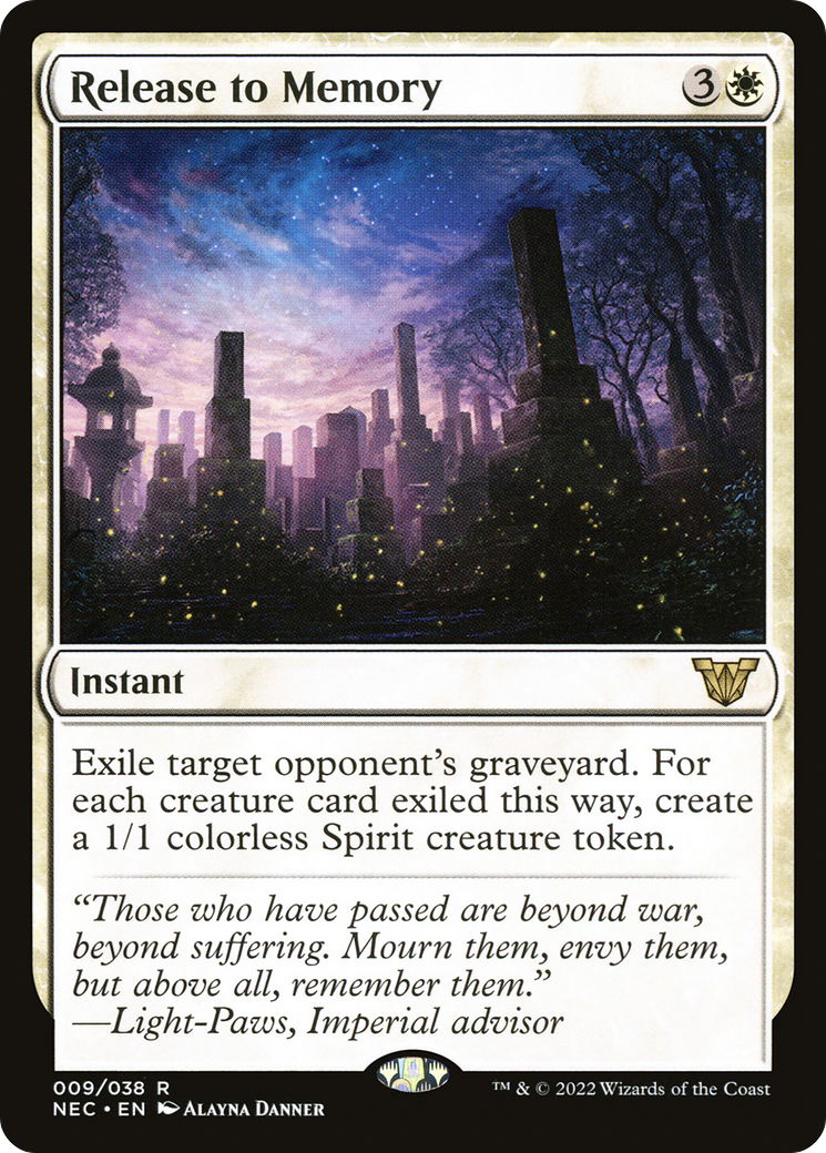 Release to Memory (NEC-009)  - Neon Dynasty Commander