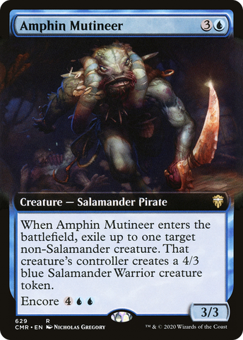 Amphin Mutineer (Extended Art) (CMR-629)  - Commander Legends: (Extended Art)