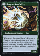 The Dragon-Kami Reborn (PRE-181S) - Kamigawa: Neon Dynasty Promos: (fandfc, enchantment) Foil