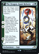 The Dragon-Kami Reborn (PRE-181S) - Kamigawa: Neon Dynasty Promos: (fandfc, enchantment) Foil