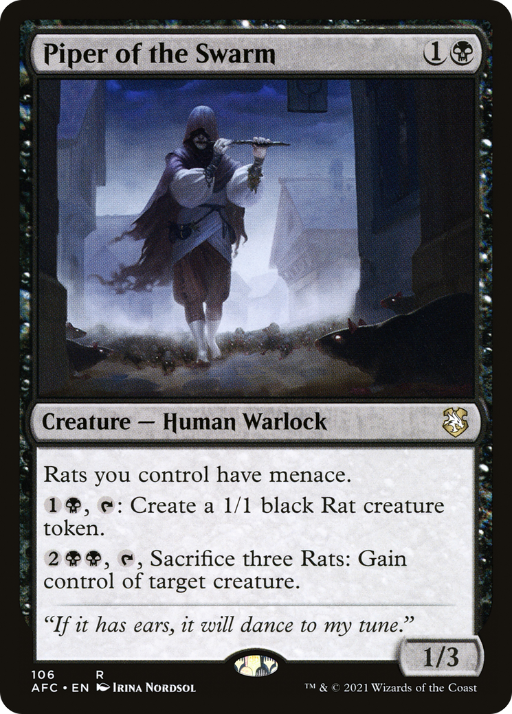 Piper of the Swarm (AFC-106) - Adventures in the Forgotten Realms Commander