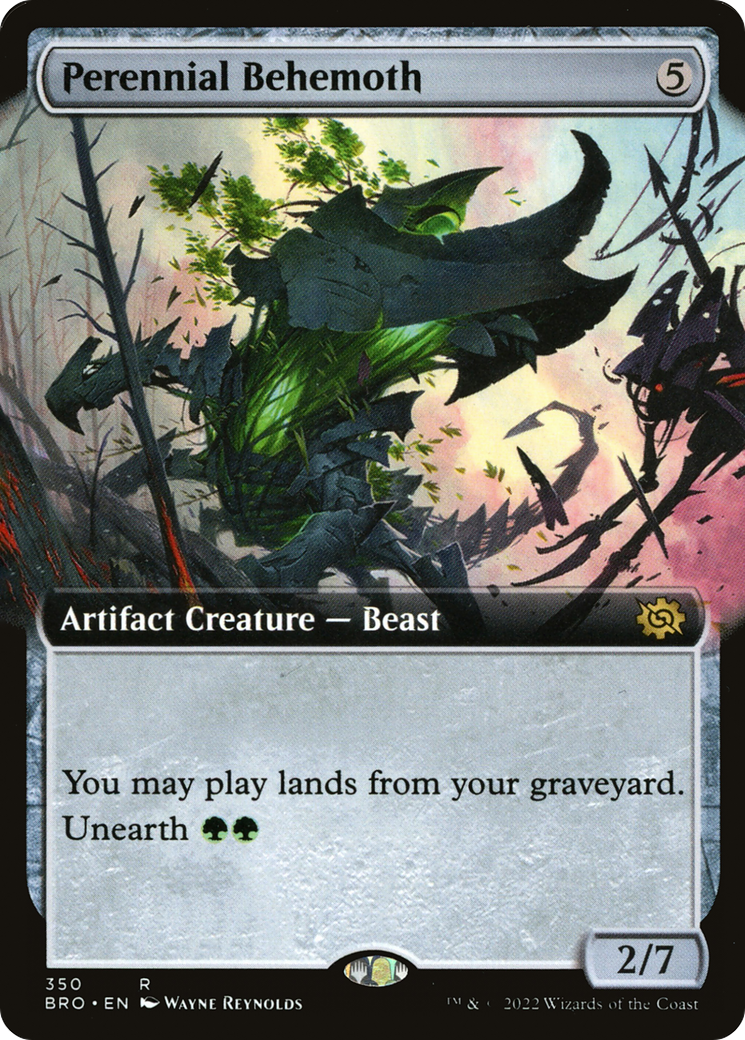 Perennial Behemoth (Extended Art) (BRO-350)  Foil - The Brothers' War: (Extended Art)