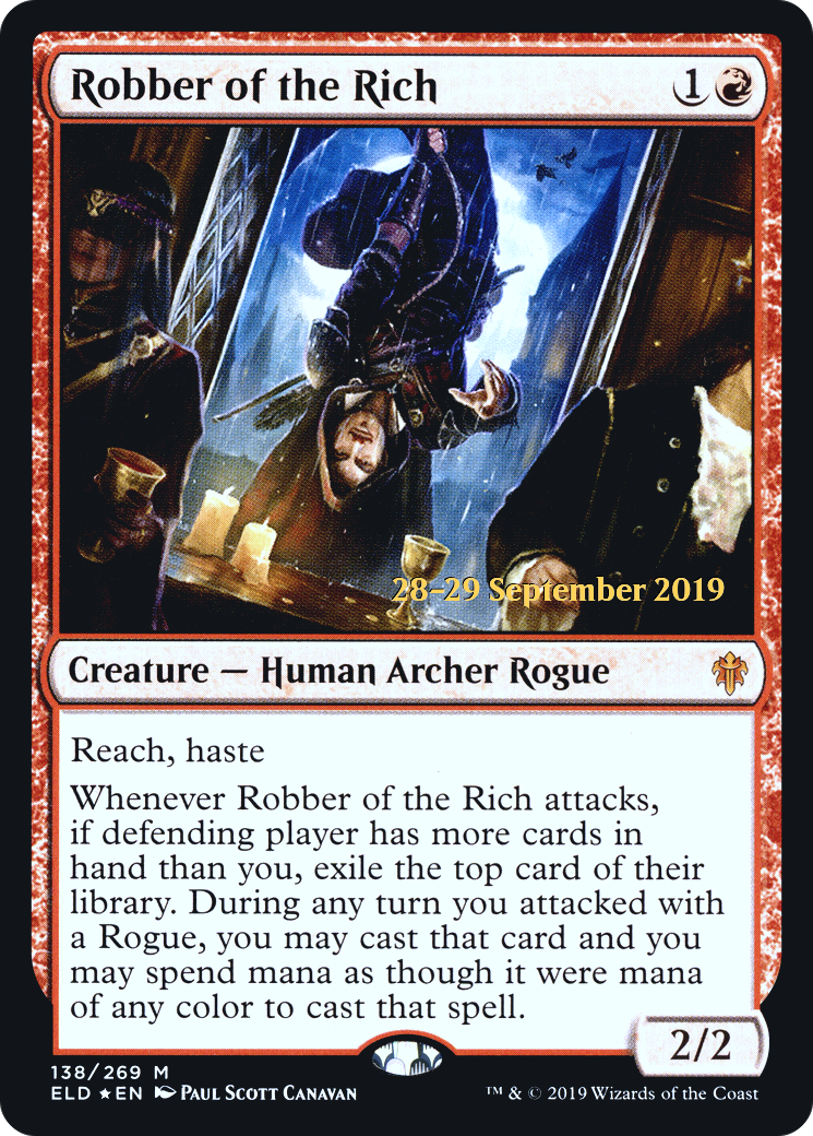 Robber of the Rich (PRE-138S) - Throne of Eldraine Promos Foil