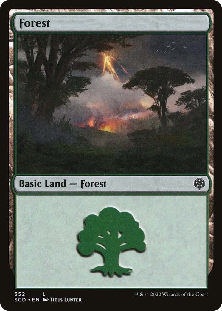 Forest (352) (SCD-352)  - Starter Commander Decks