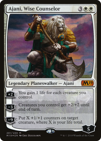 Ajani, Wise Counselor (M19-281)  Foil - Core Set 2019