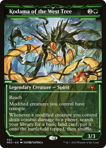 Kodama of the West Tree (Showcase) (NEO-392)  - Kamigawa: Neon Dynasty: (Showcase)
