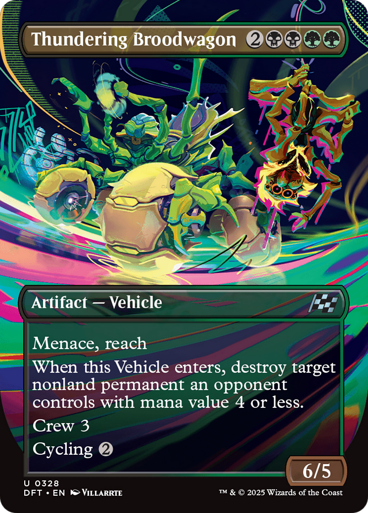 Thundering Broodwagon (Borderless) (DFT-328)  - Aetherdrift