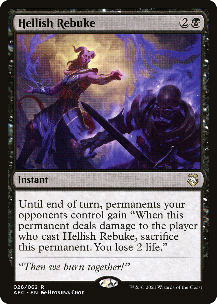 Hellish Rebuke (AFC-026) - Adventures in the Forgotten Realms Commander