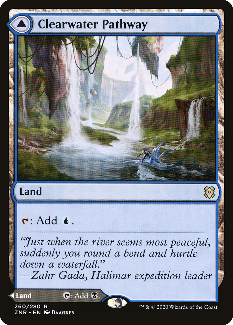 Clearwater Pathway (ZNR-260)  Foil - Zendikar Rising