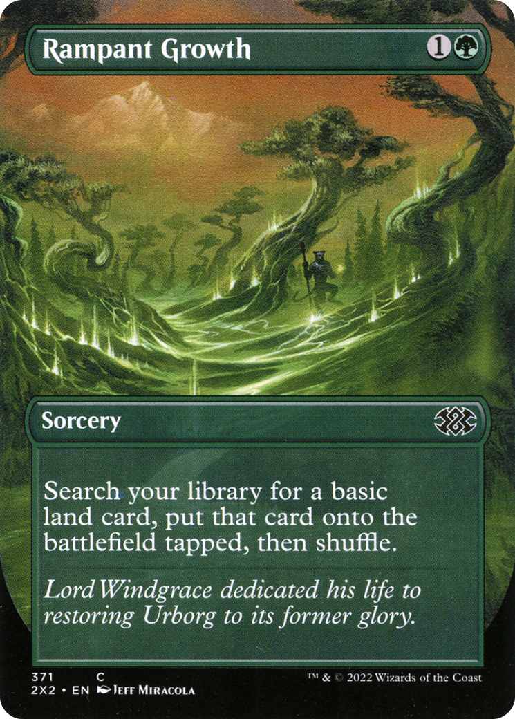 Rampant Growth (Borderless) (2X2-371)  - Double Masters 2022