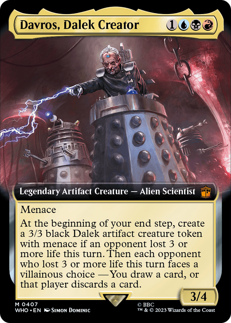 Davros, Dalek Creator (Extended Art) (WHO-407)  - Doctor Who: (Extended Art)