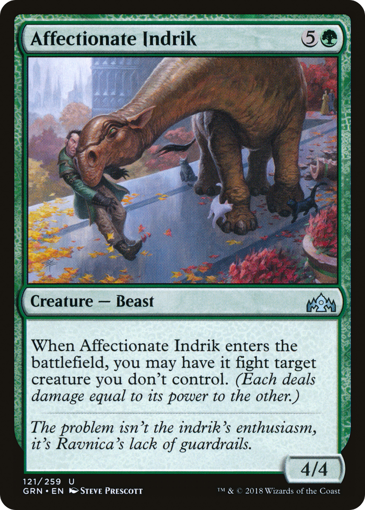 Affectionate Indrik (GRN-121)  - Guilds of Ravnica