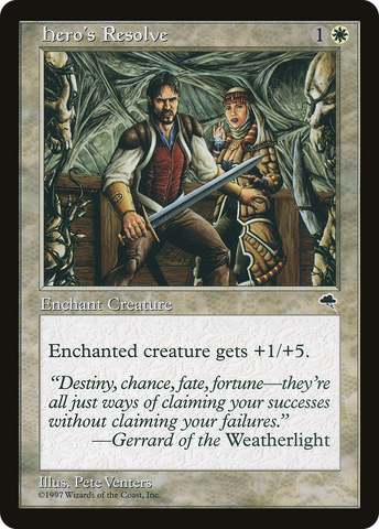 Hero's Resolve (TMP-023)  - Tempest