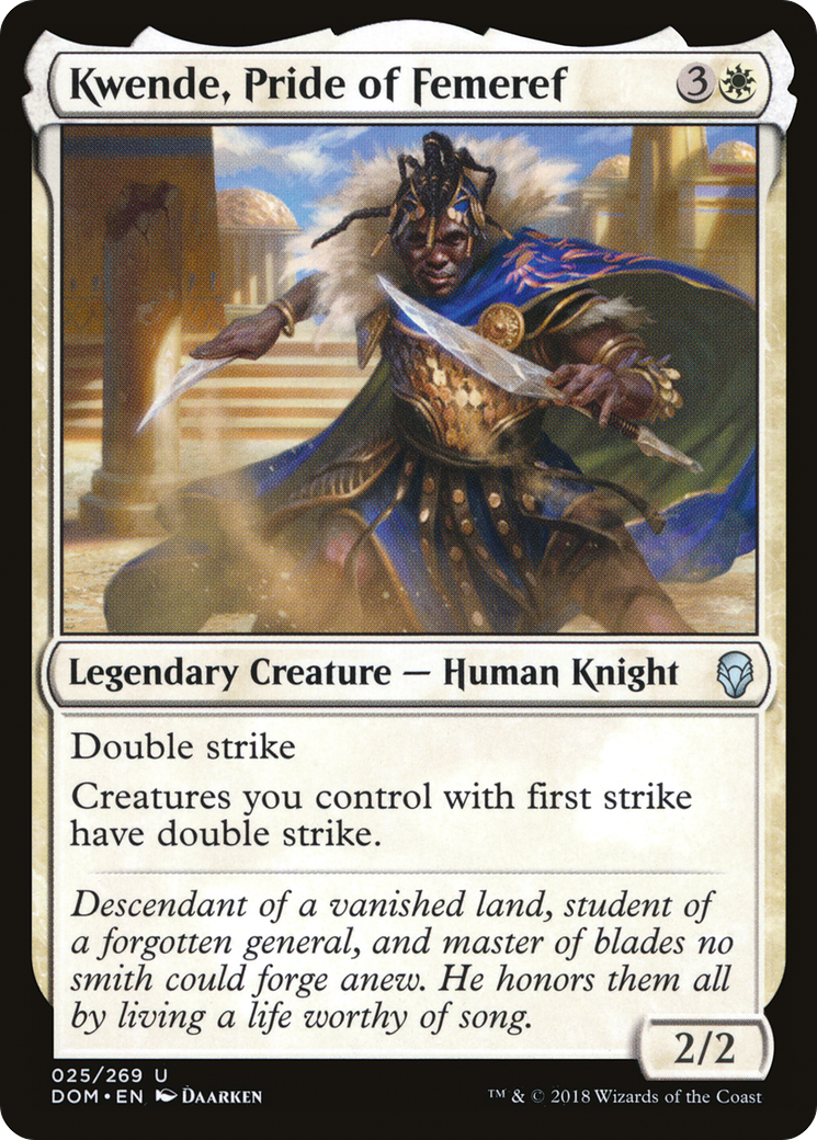 Kwende, Pride of Femeref (DOM-025)  - Dominaria