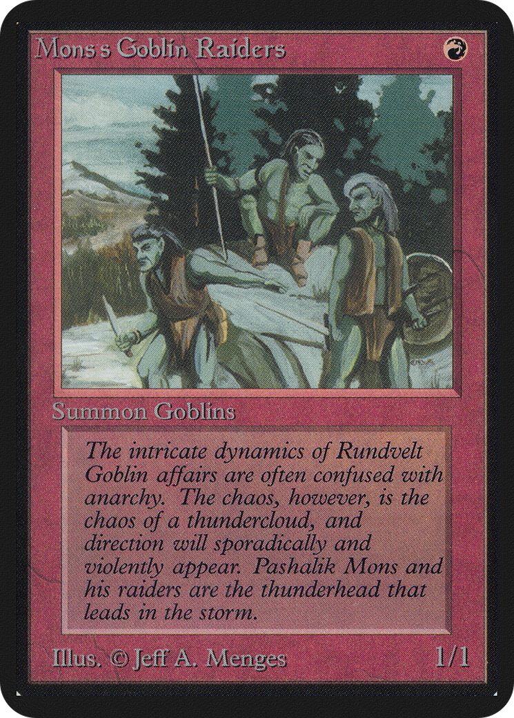 Mons's Goblin Raiders (LEA-164) - Limited Edition Alpha