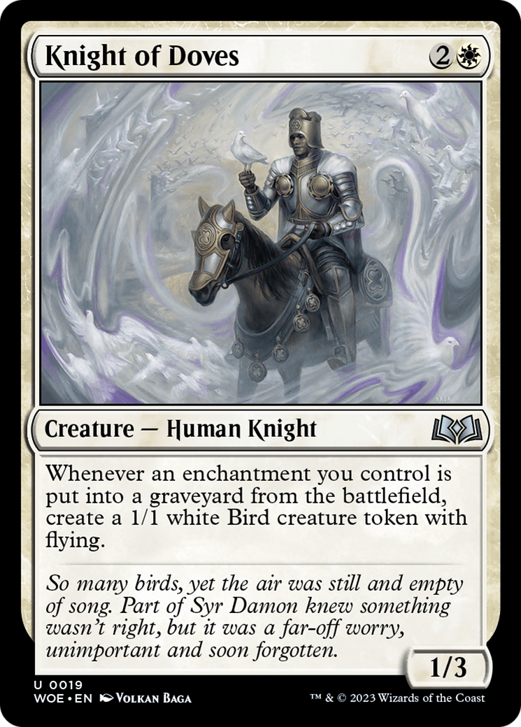 Knight of Doves (WOE-019) - Wilds of Eldraine Foil